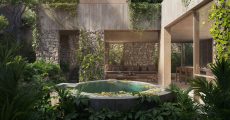 Lush, jungle-integrated garden pool at Deelum’s sustainable luxury villas Tulum 2026