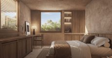 Master suite with jungle views in sustainable luxury villas Tulum 2026 by Inku.